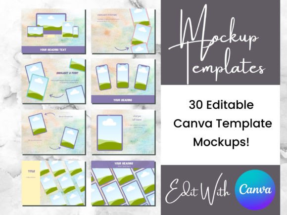 15 Spring Watercolor Mockup Templates: Elevate Your Digital Showcase with Seasonal Charm