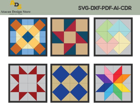A Practical Look at 6 Barn Color Quilt Block Laser Templates for Crafters and Professionals