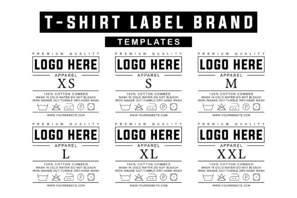 Editable Streetwear Neck Label Templates for Your Brand