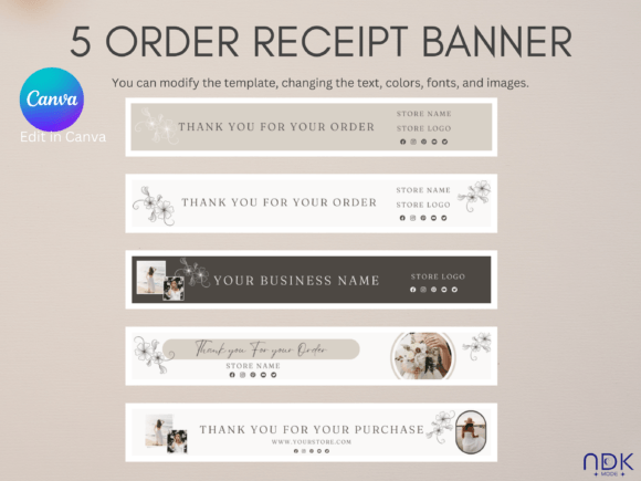 Elevate Your Brand with Minimalist Etsy Order Received Templates