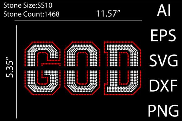 God Rhinestone Templates: Versatile Digital Design Files