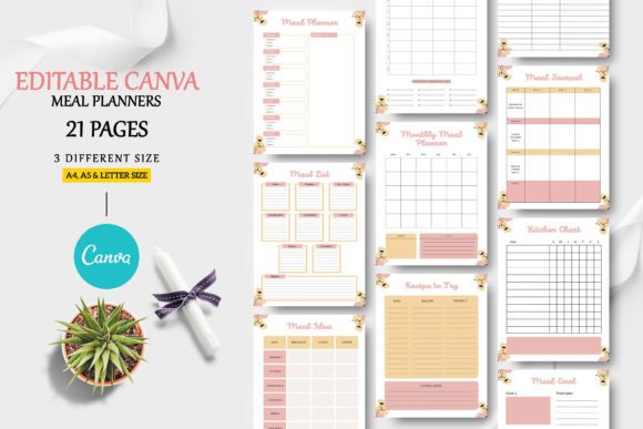 Master Your Week with Editable Canva Meal Planner Templates