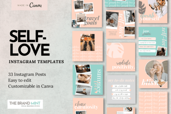 Practical Assessment: Self-Love Instagram Templates for Wellness Brands