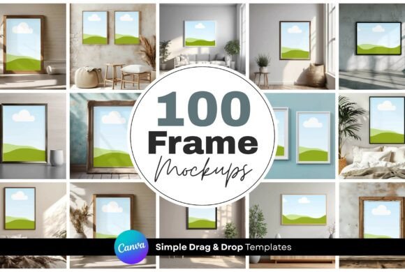 Streamline Your Presentations with 100 Canva Frame Mockup Templates