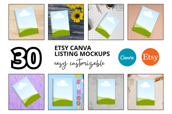 Streamline Your Shop with 30 Netbook Etsy Mockups Templates