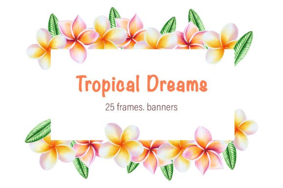 Streamlining Design Projects with Tropical Frames and Templates Clip Art