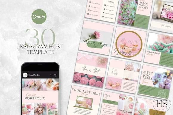 Streamlining Visual Branding: The Functional Anatomy of 30 Instagram Canva Post Templates