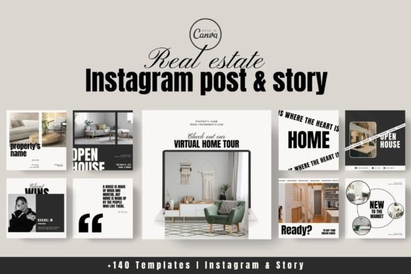 Transform Your Instagram with 140 Real Estate Templates