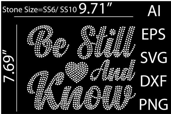 Unleash Your Creativity with Be Still and Know Rhinestone Templates